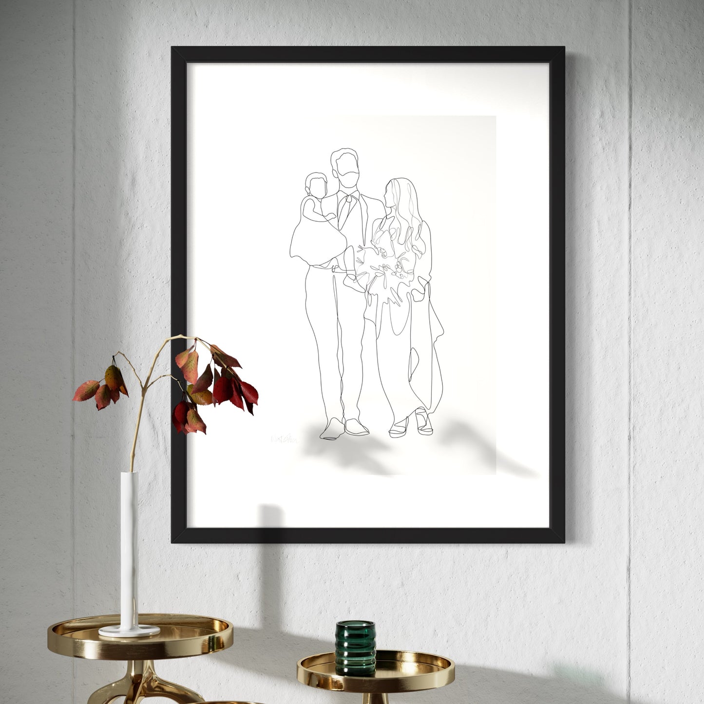 Bespoke Family Line Illustrations