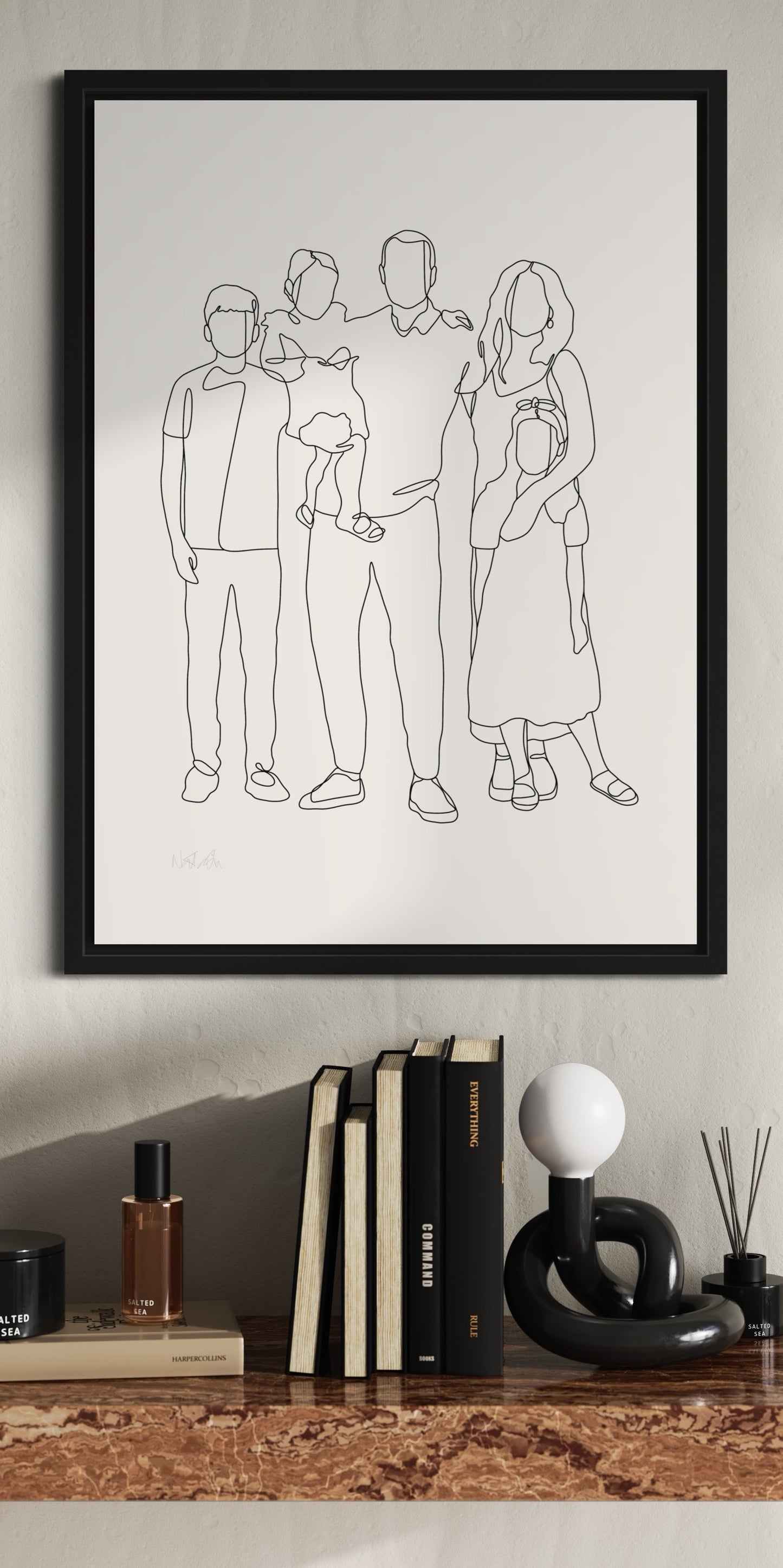 Bespoke Family Line Illustrations