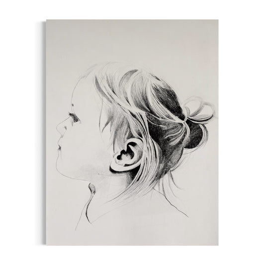 Children's Side Profile Illustration