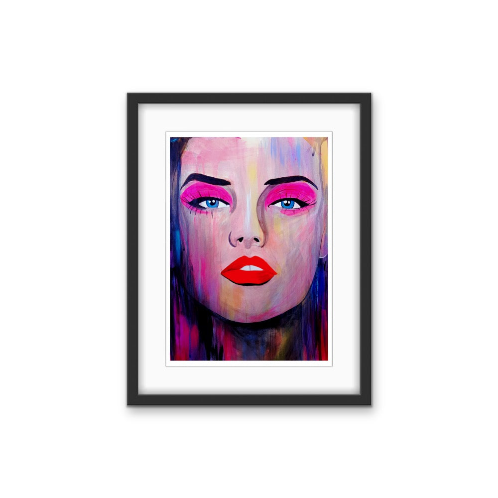 RED LIPS - Fashion Illustration Print