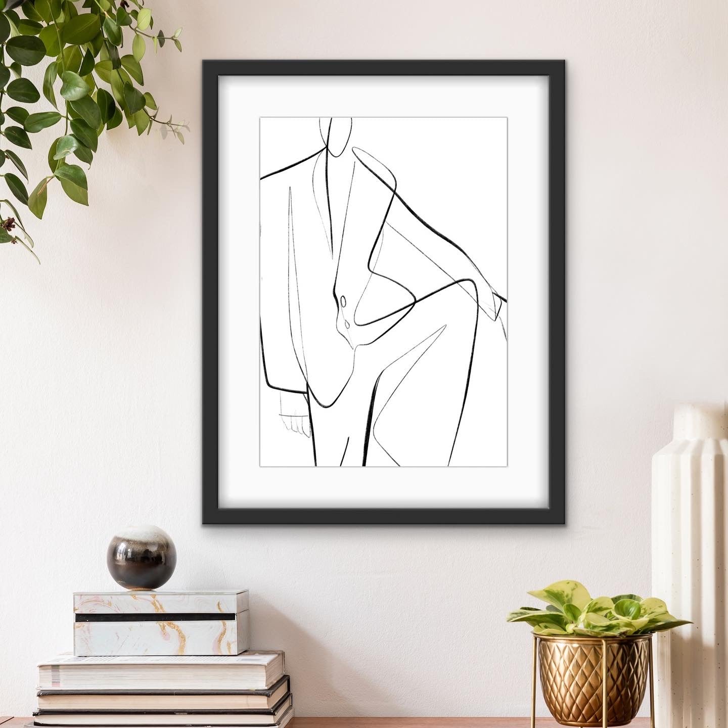 SUIT #2 - Fashion Illustration Print