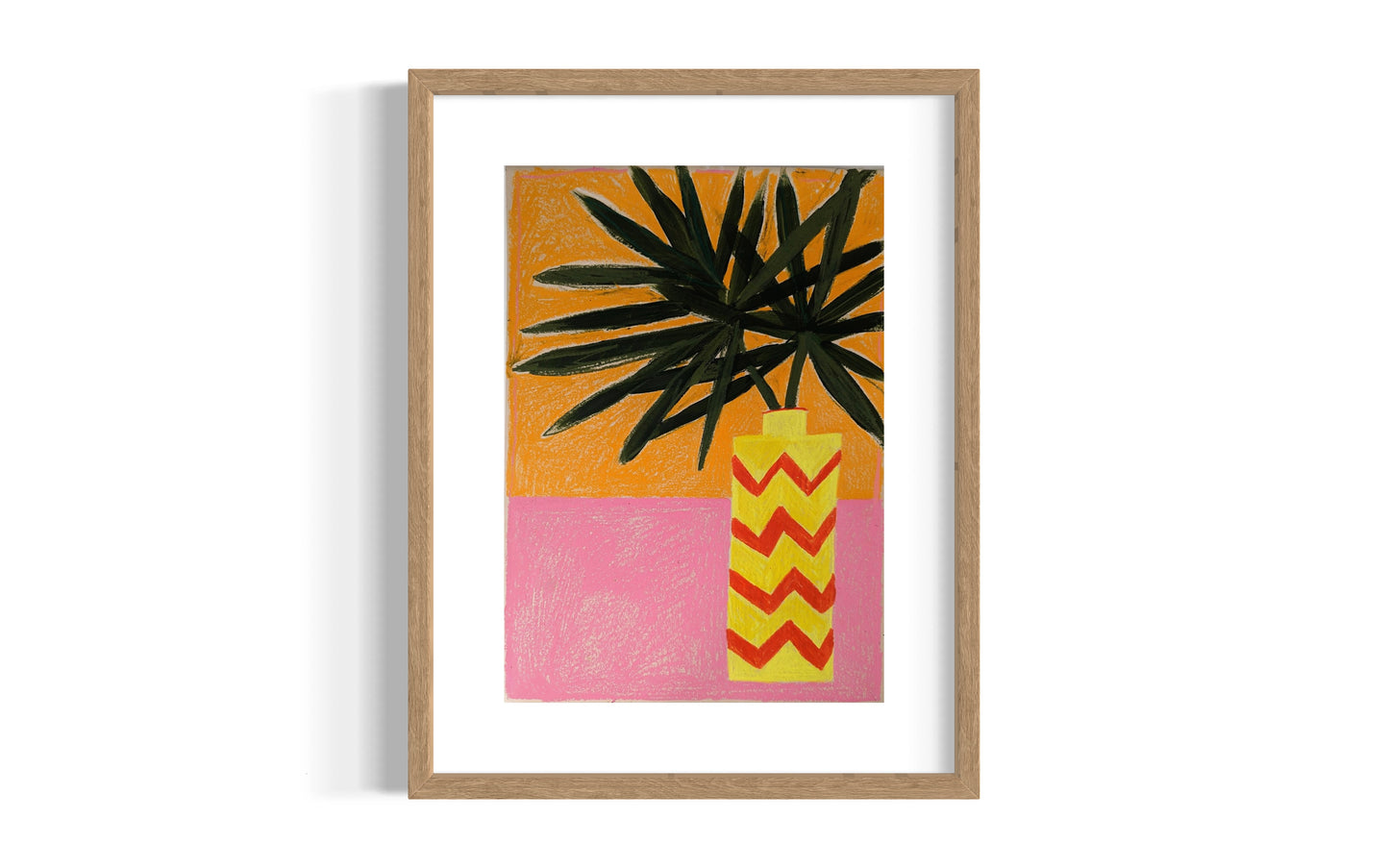 Yellow Red Vase - Original