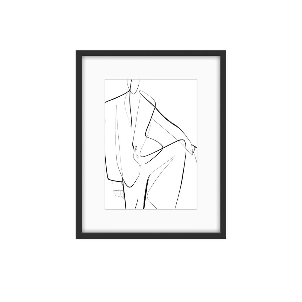 SUIT #2 - Fashion Illustration Print