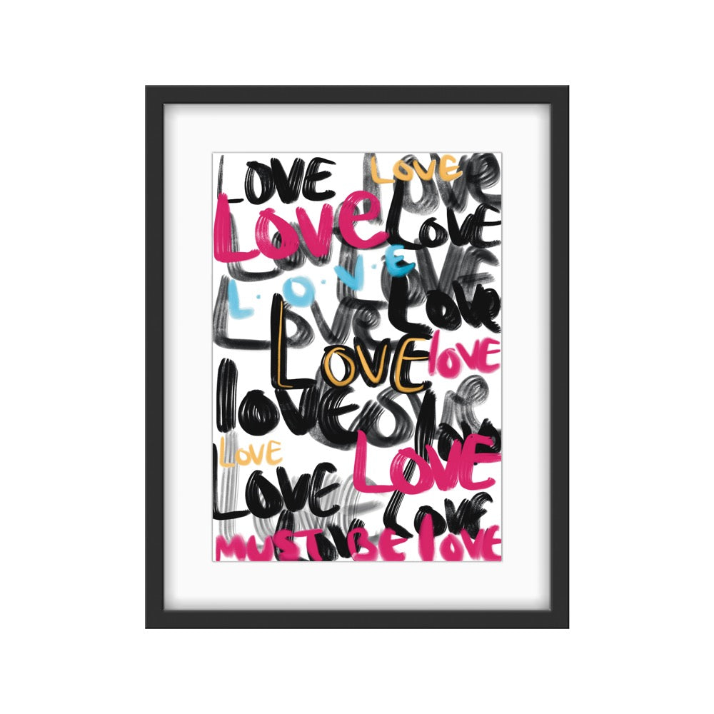 LOVE - Graffiti Style Slogan Art Print