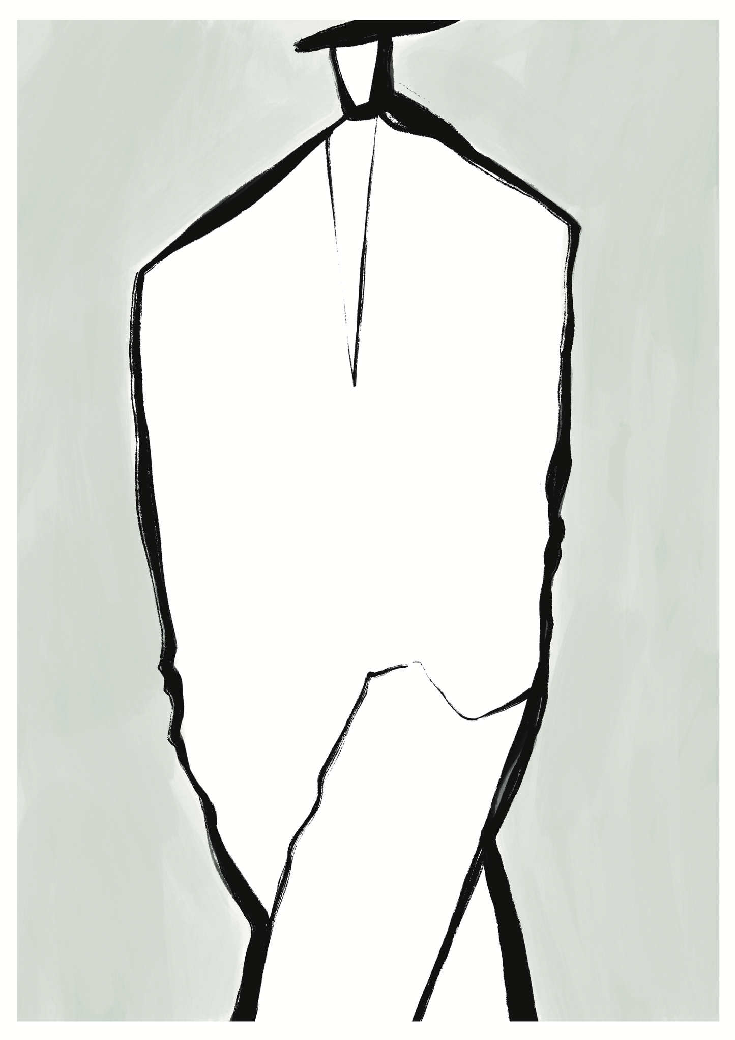 SUIT #1  - Line Fashion Illustration